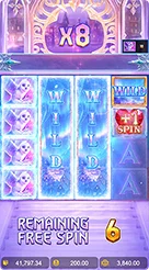 Jack Frost's Winter · Verifikasi tiga panel informasi pada bilah saldo bawah